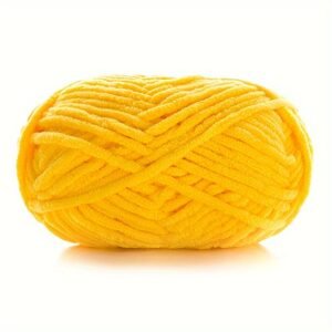 Soft Polyester Flat Yarn – 60m, 4mm Width | Smooth & Comfortable |  Golden